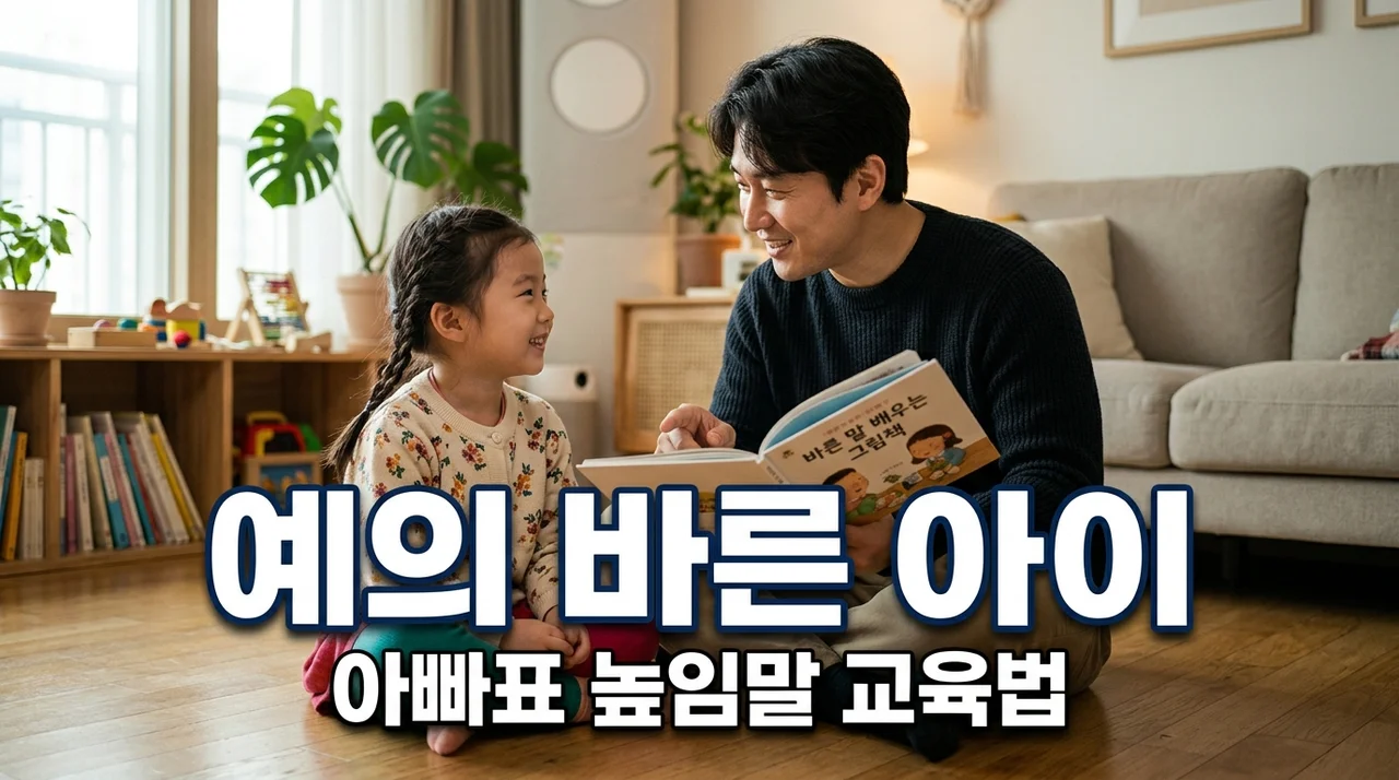 아빠가 가르치는 우리 아이 높임말 교육과 어른에 대한 예의 5가지