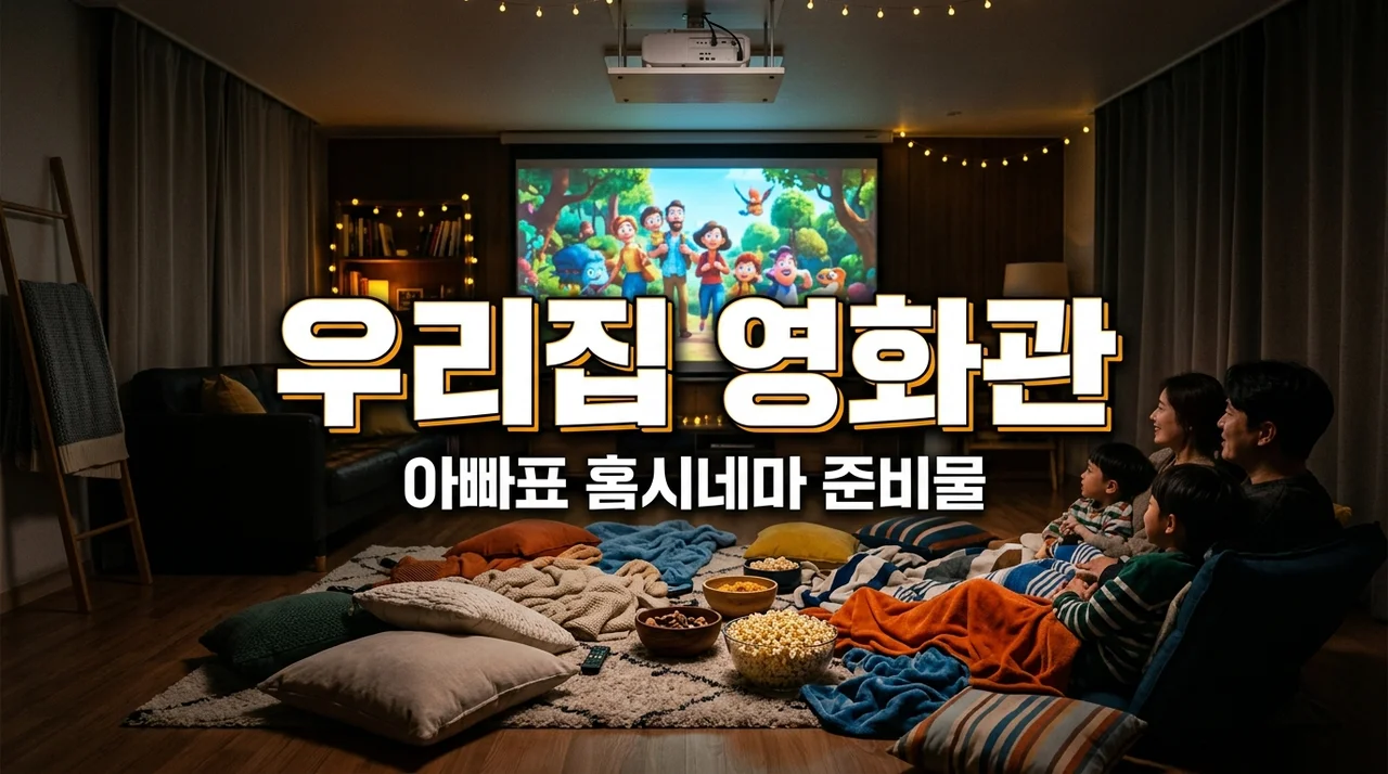 아빠표 홈 시네마, 거실에서 즐기는 가족 영화제 준비물 완벽 가이드