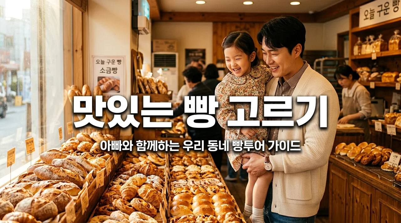 아빠와 함께하는 동네 빵집 투어: 실패 없는 맛있는 빵 고르는 법