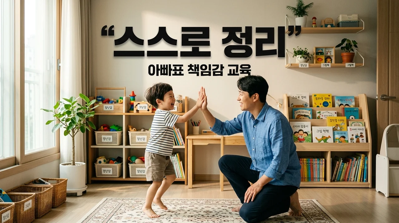 책임감 교육, 아빠가 전하는 내 물건 스스로 정리하기 3가지 비결