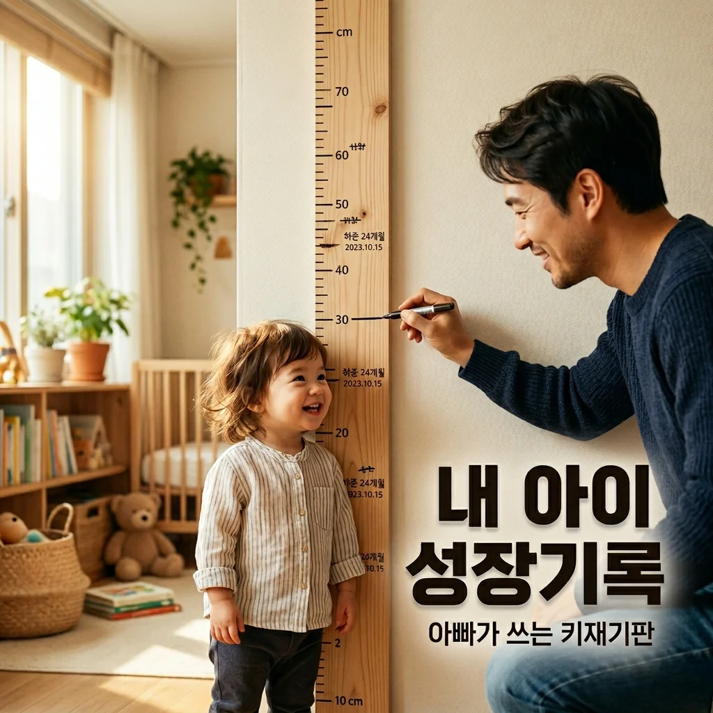 아이의 성장을 실감하는 순간, 아빠가 기록하는 키 재기 판 추천 및 가이드