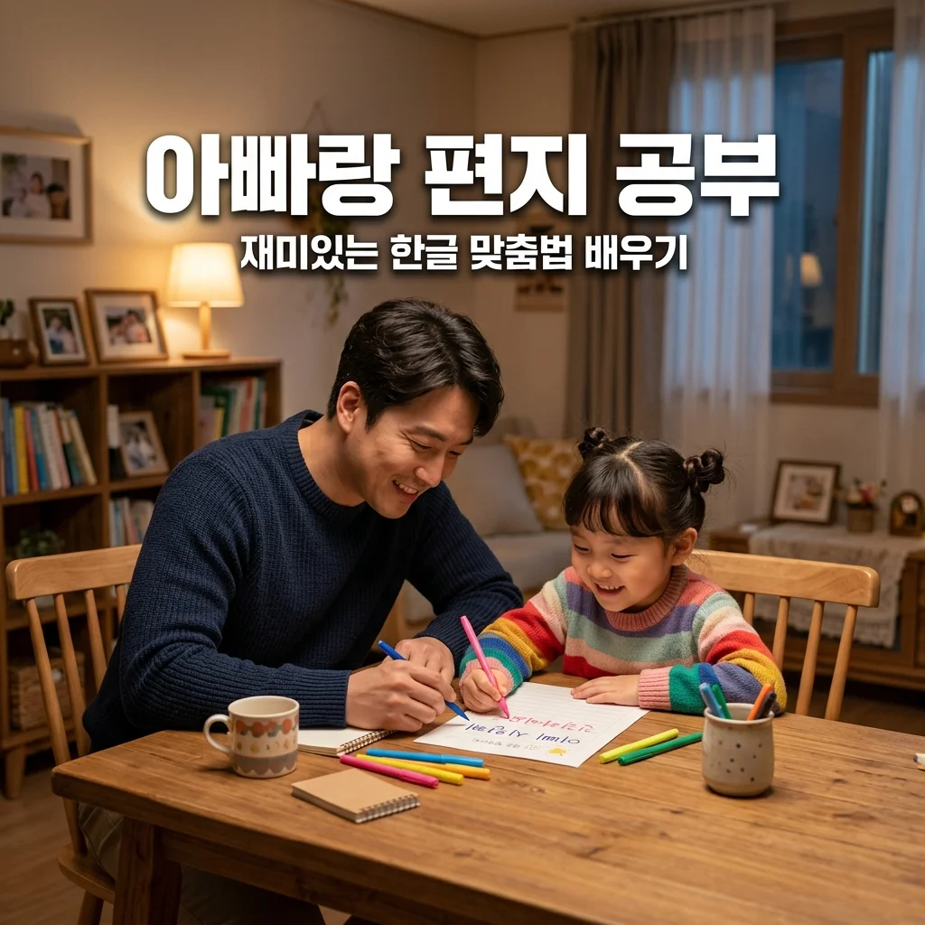 아빠가 가르치는 올바른 맞춤법! 편지 쓰기로 배우는 한글 교육법