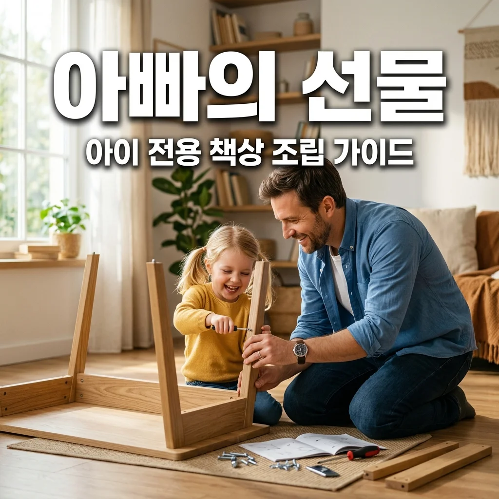아빠가 직접 조립한 아이 전용 책상, 공부 의욕 높이는 5가지 비결