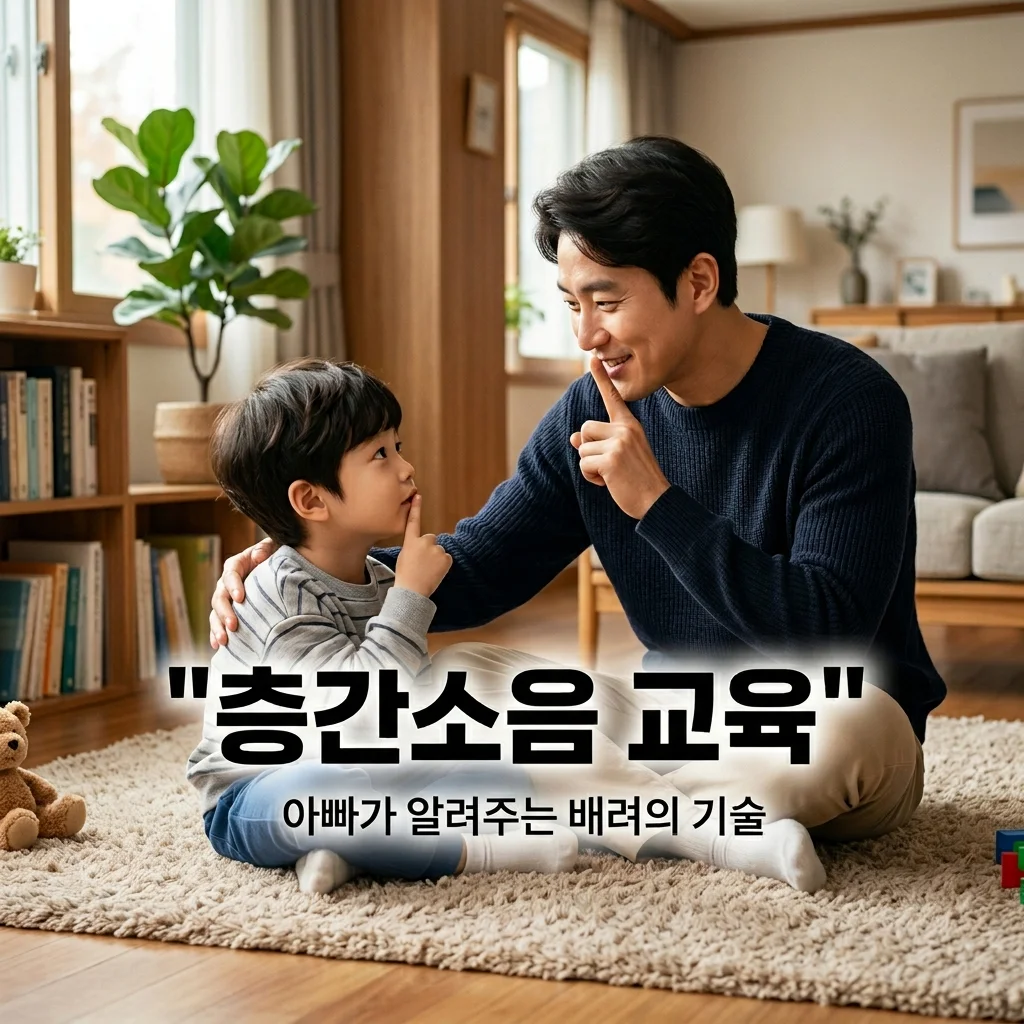 층간소음 예방 교육, 아빠가 알려주는 우리 아이 배려심 키우는 법