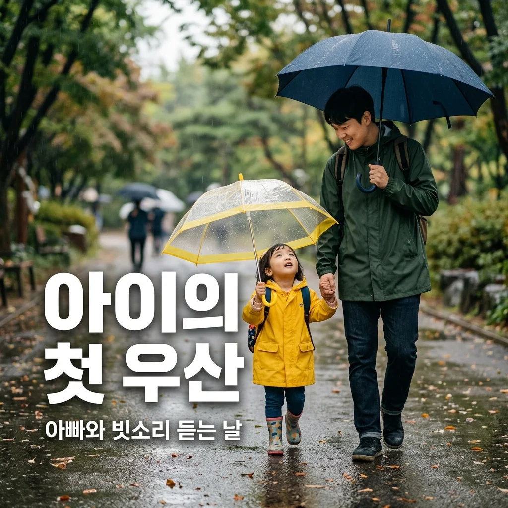아이의 첫 우산 선물 고르기: 비 오는 날 아빠와 빗소리 듣는 특별한 시간