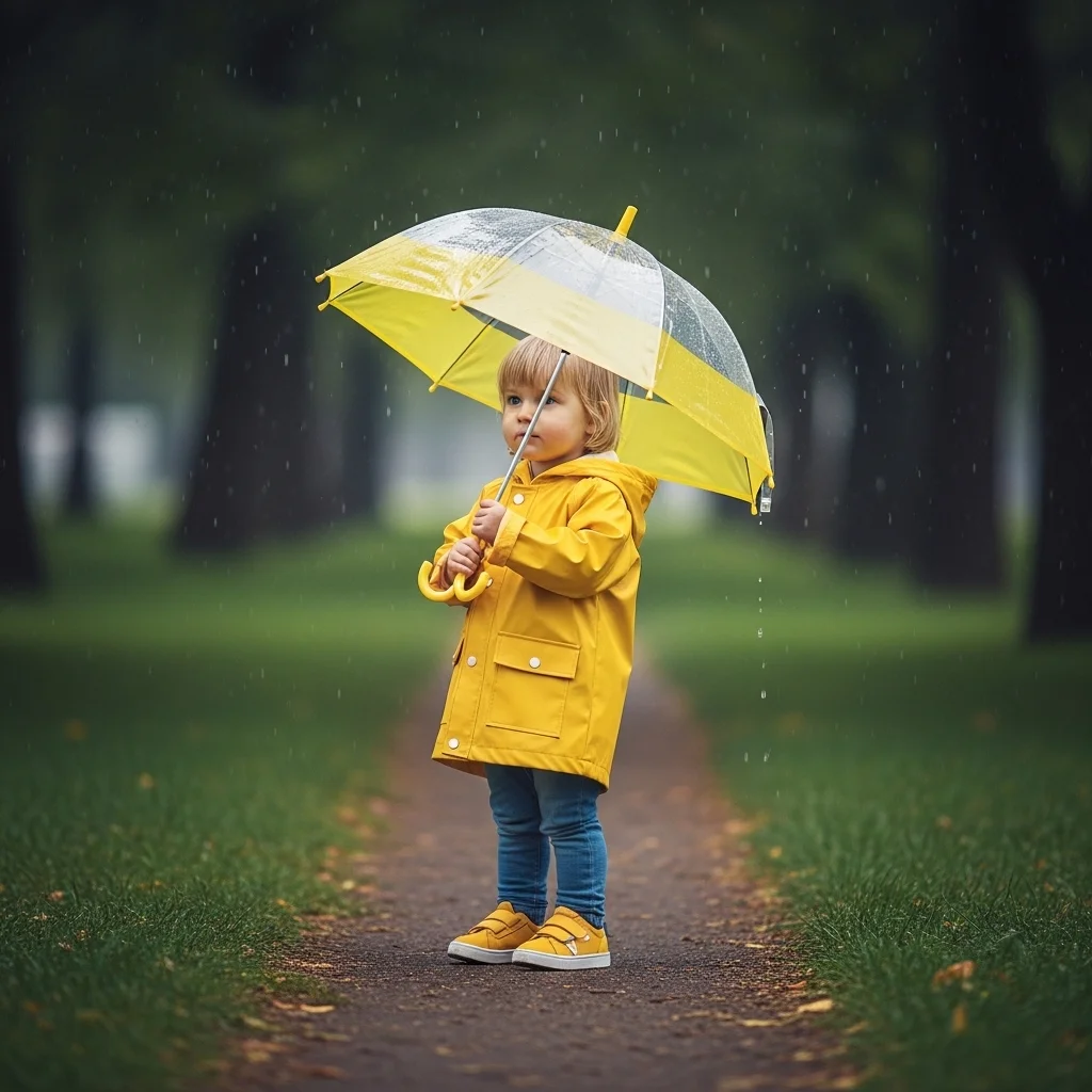 비 오는 날이 기다려지는 아이의 첫 우산 선물