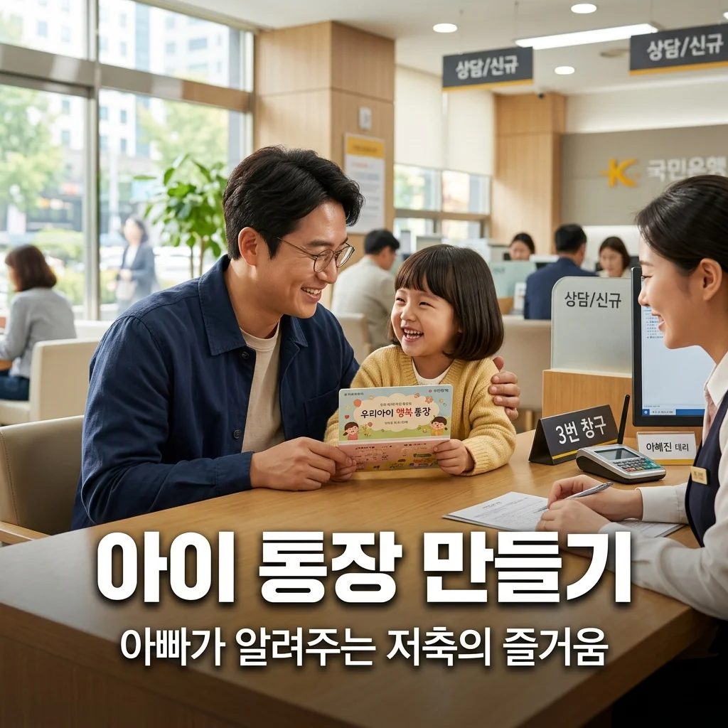 아이 전용 통장 만들기, 아빠가 알려주는 저축의 즐거움과 서류 팁