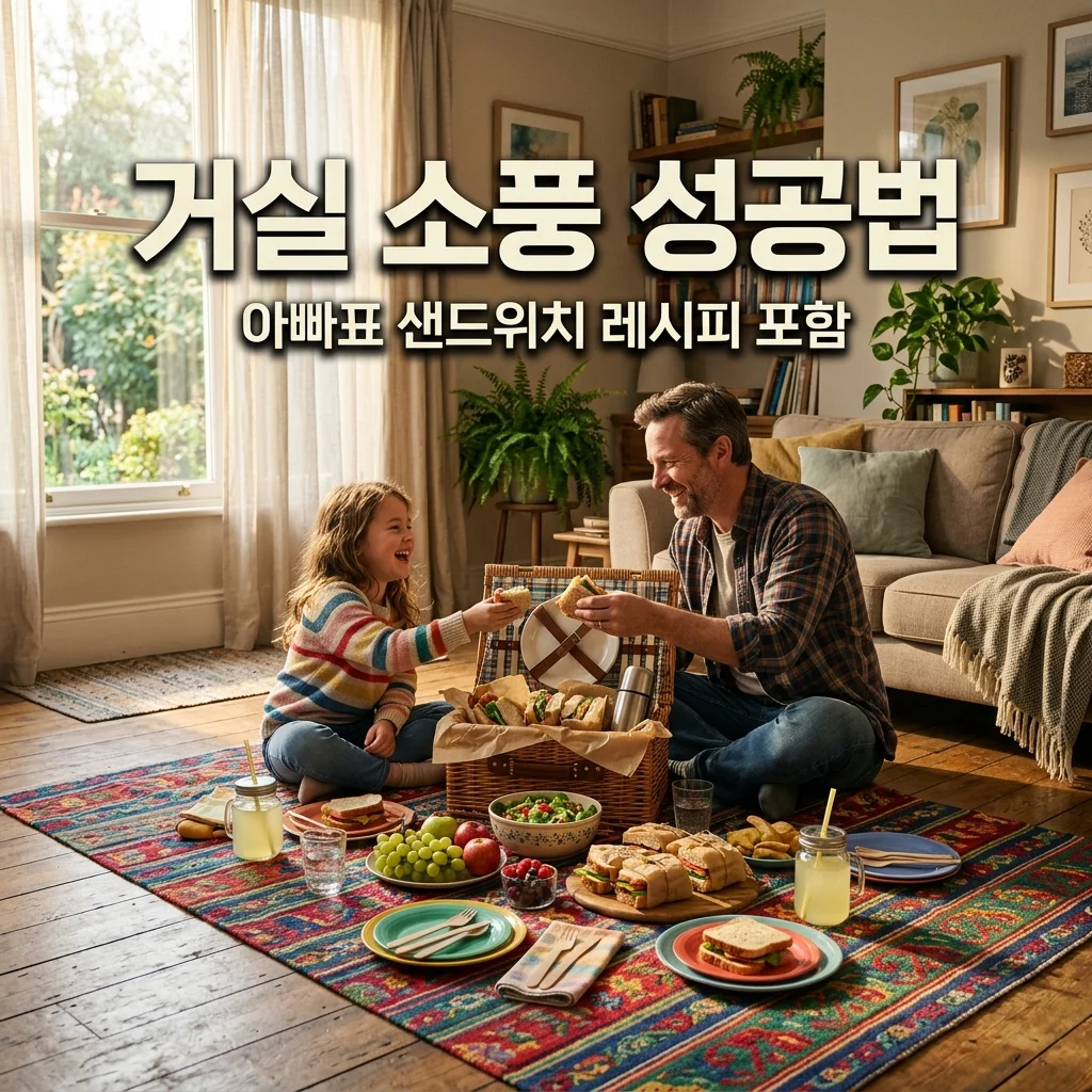 아빠표 수제 샌드위치로 거실 소풍! 집에서 피크닉 기분 내는 법