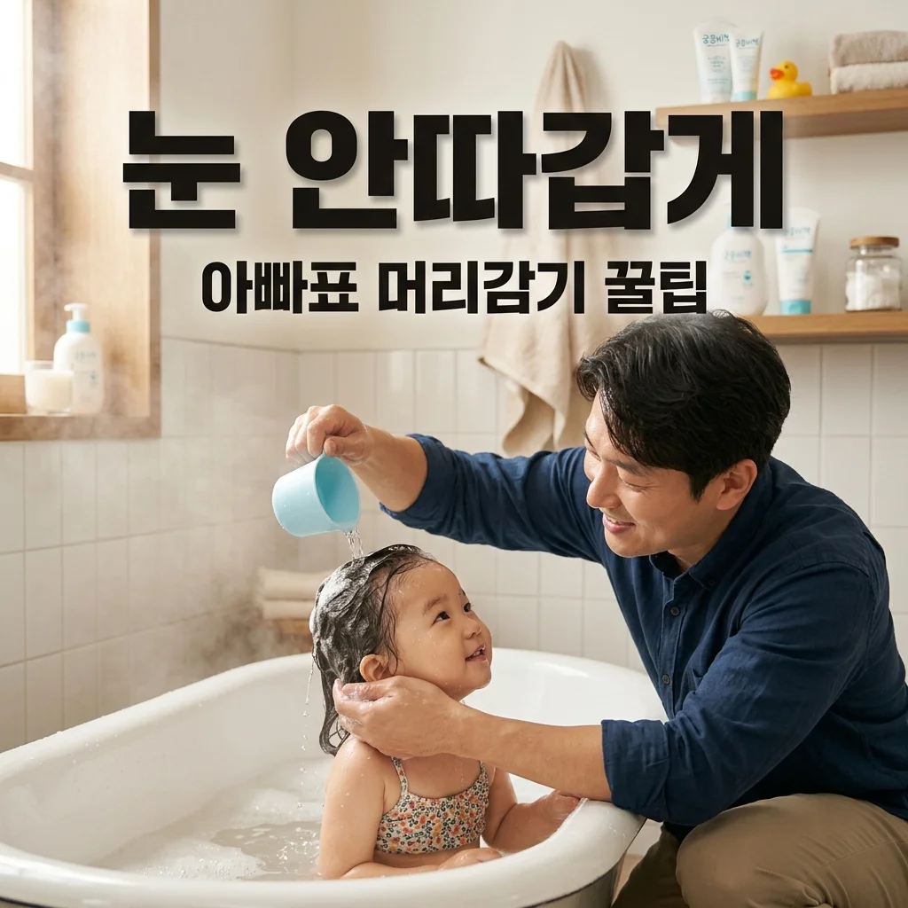 아빠가 해주는 아이 머리 감기, 눈 안 따갑게 하는 5가지 꿀팁