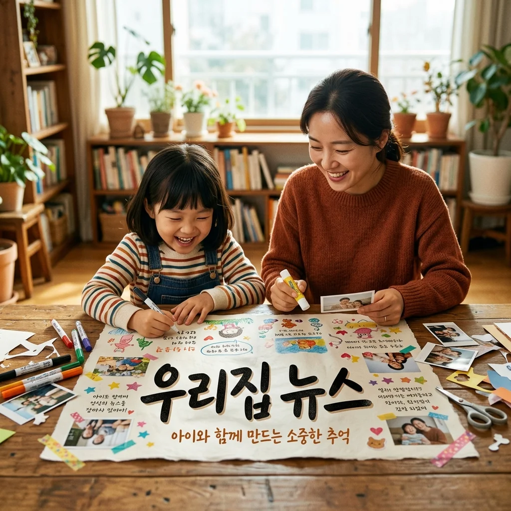 아이와 함께하는 가족 신문 만들기: 우리 집 한 달 뉴스 기록 가이드