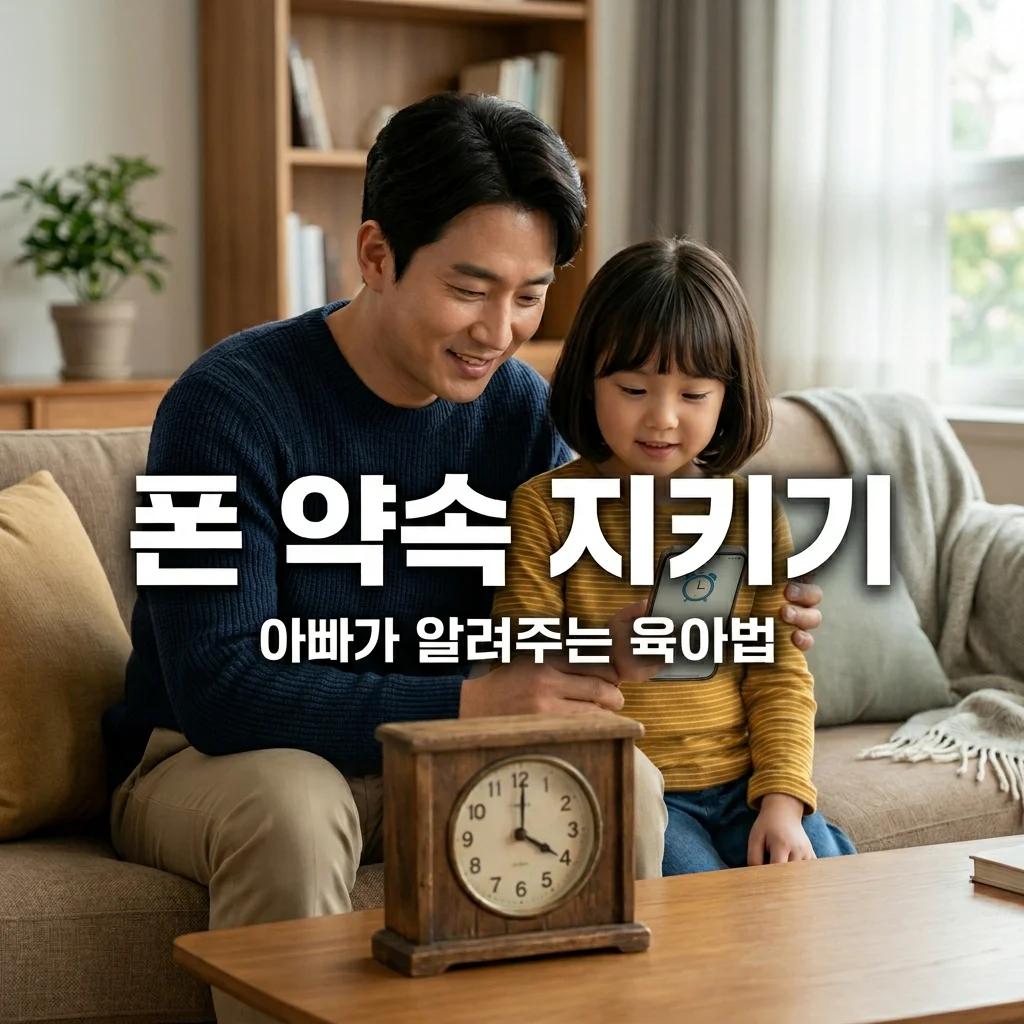 스마트폰 사용 규칙, 아빠가 알려주는 '약속 시간' 지키는 현실 비법