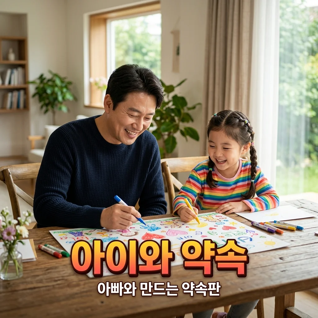 아이의 첫 번째 약속 지키기, 아빠와 함께 적는 약속판 제작 가이드