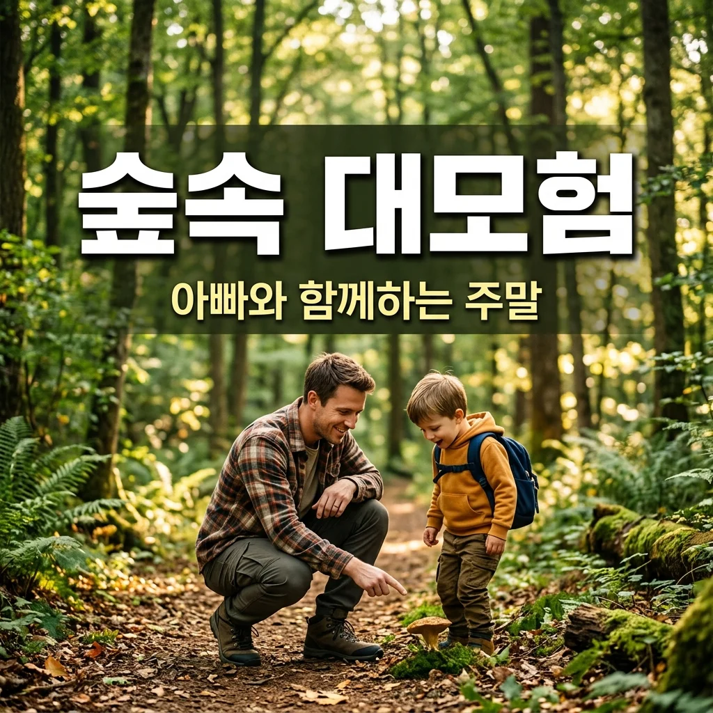 아빠표 주말 대모험! 집 근처 숲속 탐험 준비물 및 놀이 꿀팁 5가지