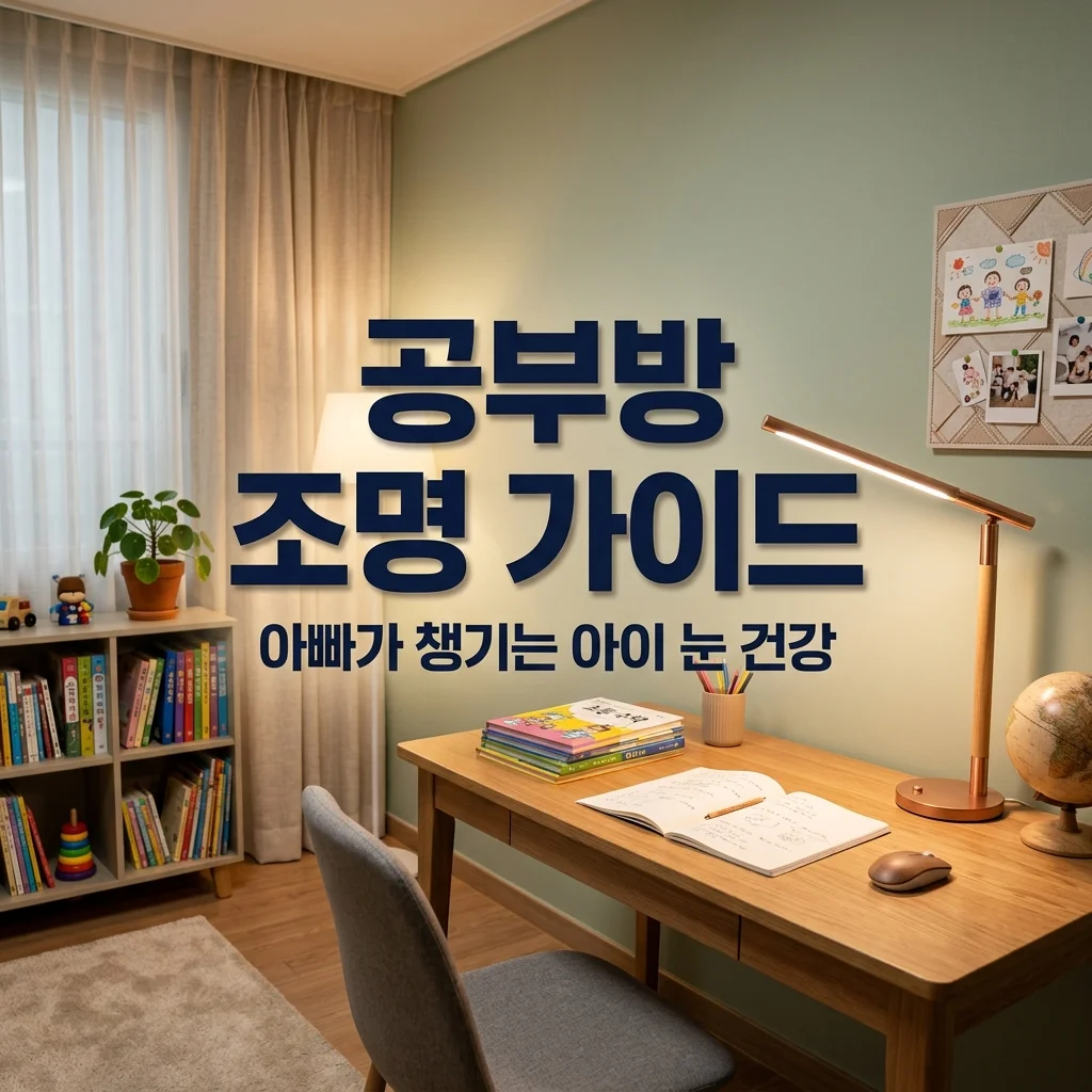 공부방 조명 눈 건강 지키는 법! 아빠가 직접 설치하는 필수 가이드