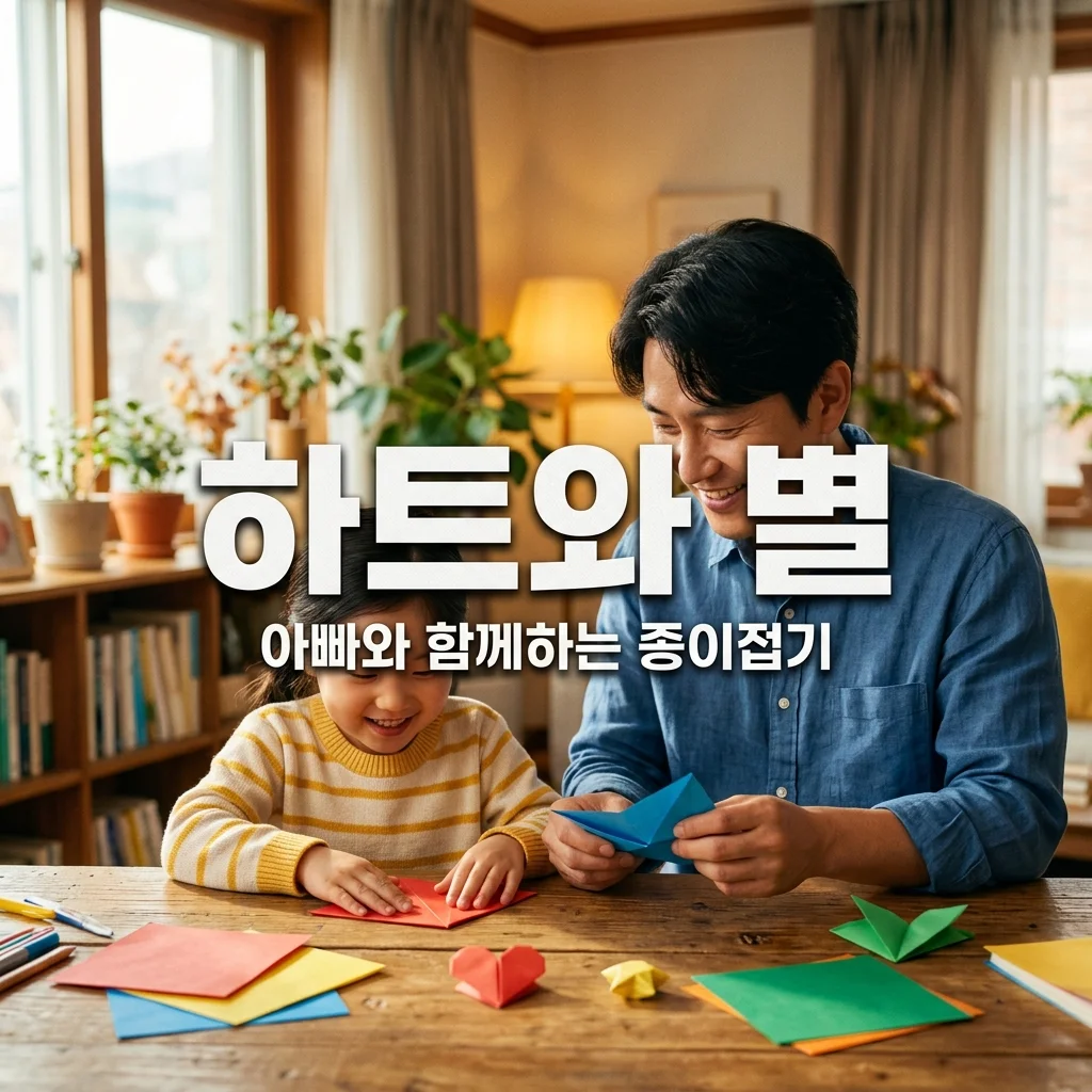 아빠와 함께하는 종이접기 하트와 별로 꾸미는 우리 집 가이드