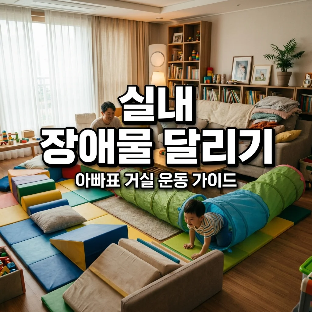 아빠표 실내 장애물 달리기 | 거실에서 아이 에너지 200% 발산하는 법