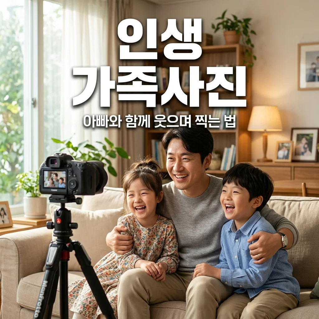 아빠와 가족사진 찍기: 타이머로 만드는 자연스러운 웃음과 꿀팁 5가지