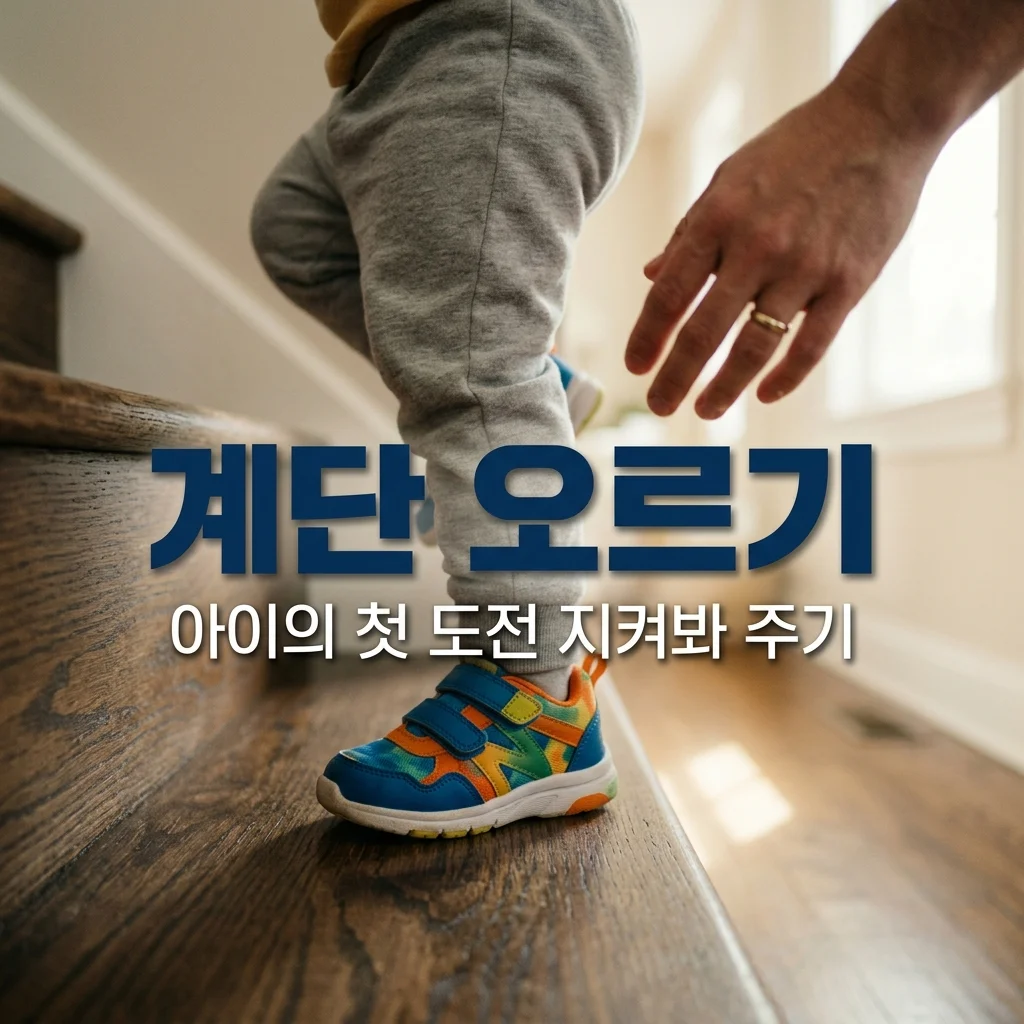 아이 계단 오르기 연습, 혼자 할 수 있게 지켜봐 주는 3가지 비법