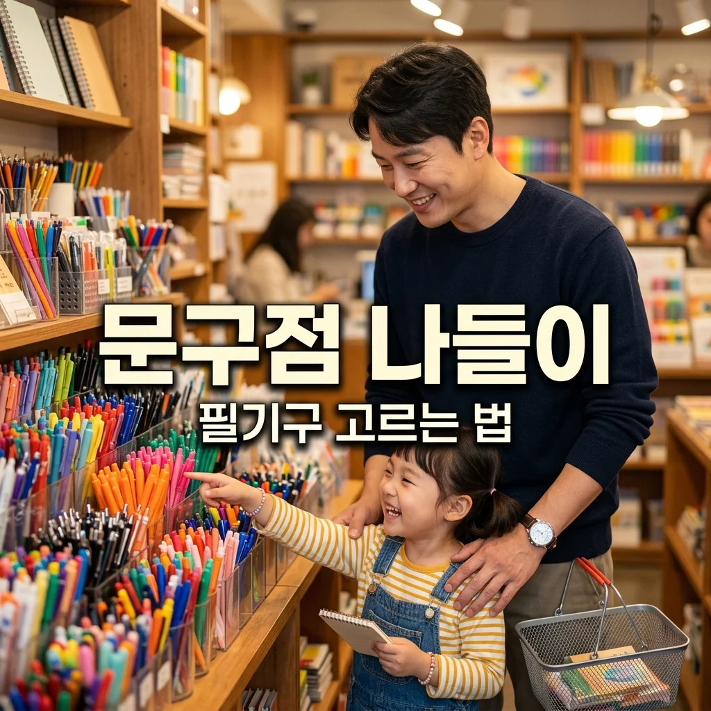 아빠와 함께하는 동네 문구점 나들이: 우리 아이 첫 필기구 고르기 가이드