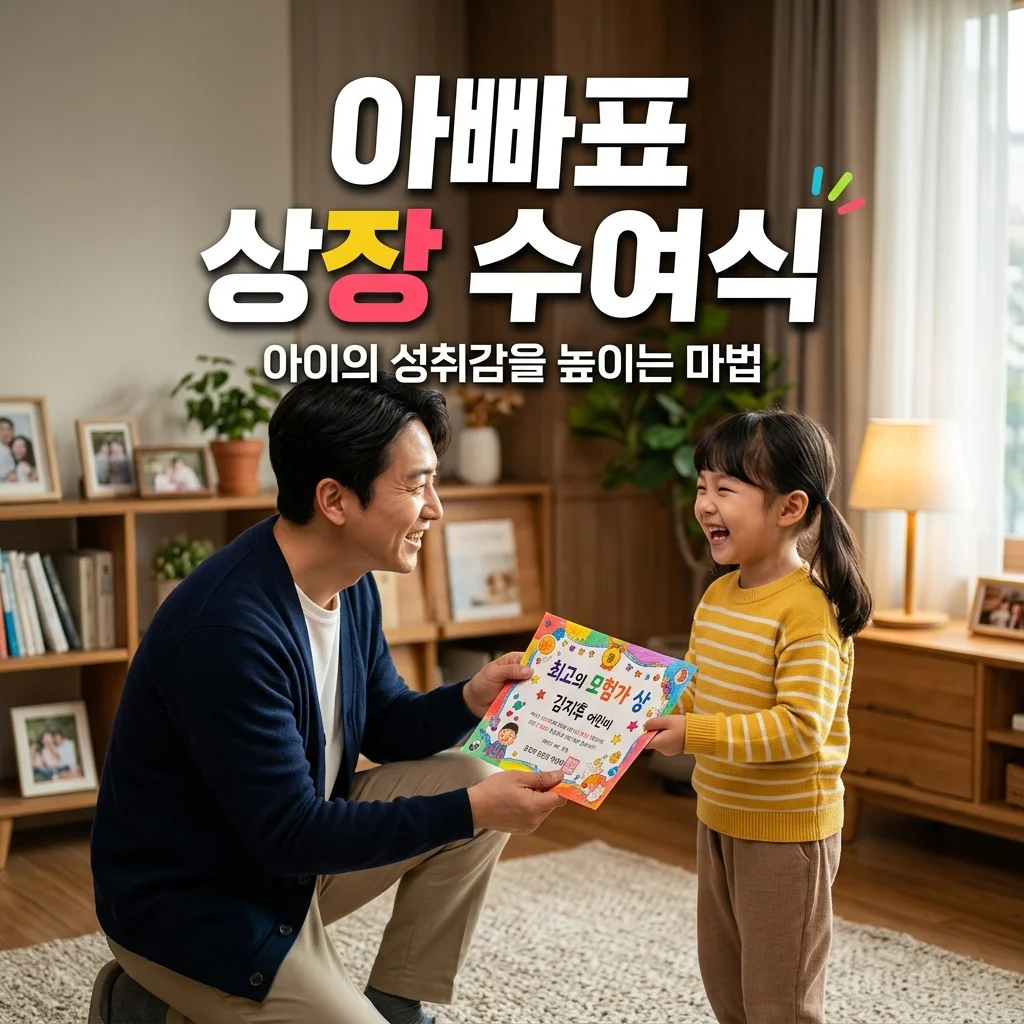 아이 성취감 높이는 아빠의 작은 상장 수여식: 준비부터 효과까지