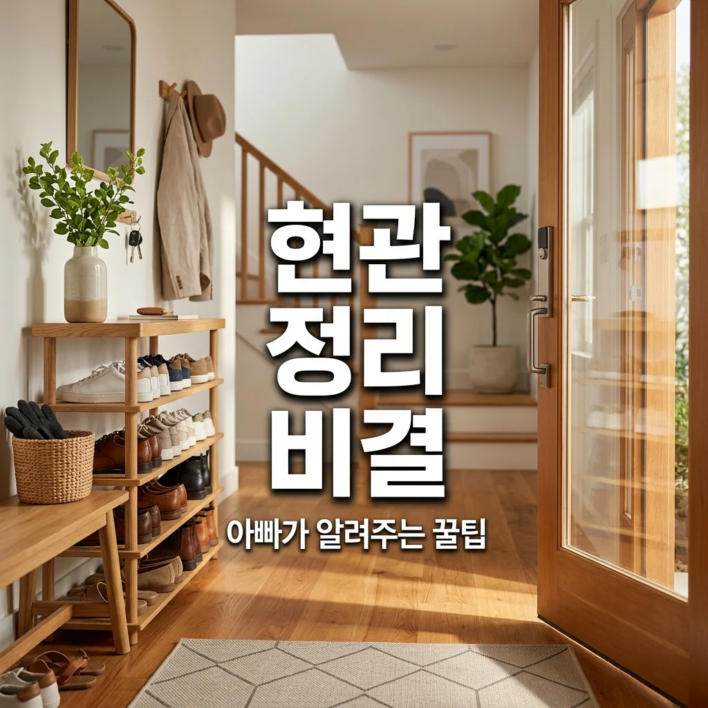신발 정리 현관이 깨끗해지는 비결: 아빠가 전하는 수납 꿀팁 5가지