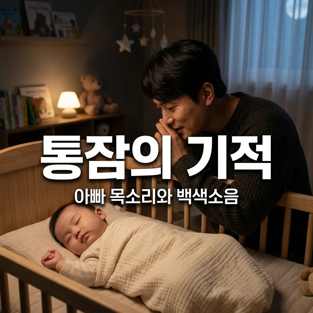 아기 통잠 만드는 수면 의식: 아빠 목소리와 백색소음 어플 활용법