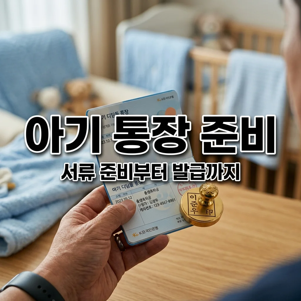 아기 주민등록등본 인터넷 발급 및 통장 개설 필요 서류 완벽 가이드