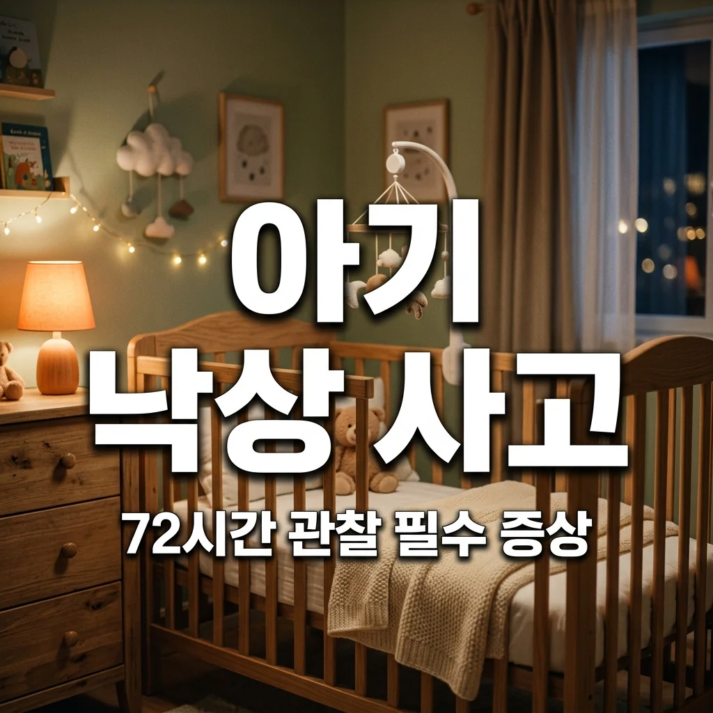아기가 침대에서 떨어졌을 때! 72시간 동안 꼭 봐야 할 위험 증상 가이드