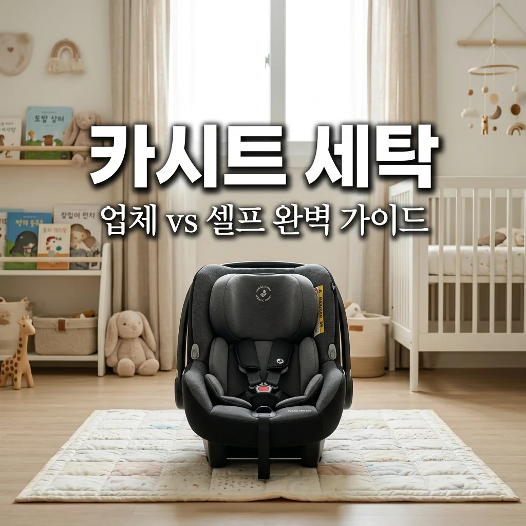 유아 카시트 세탁 전문 업체 vs 아빠의 셀프 세탁법 장단점 비교