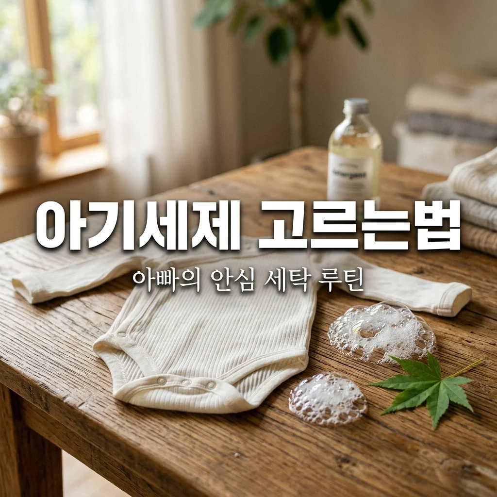 아기 옷 세제 고르는 기준 계면활성제 확인법과 아빠의 안심 세탁 루틴