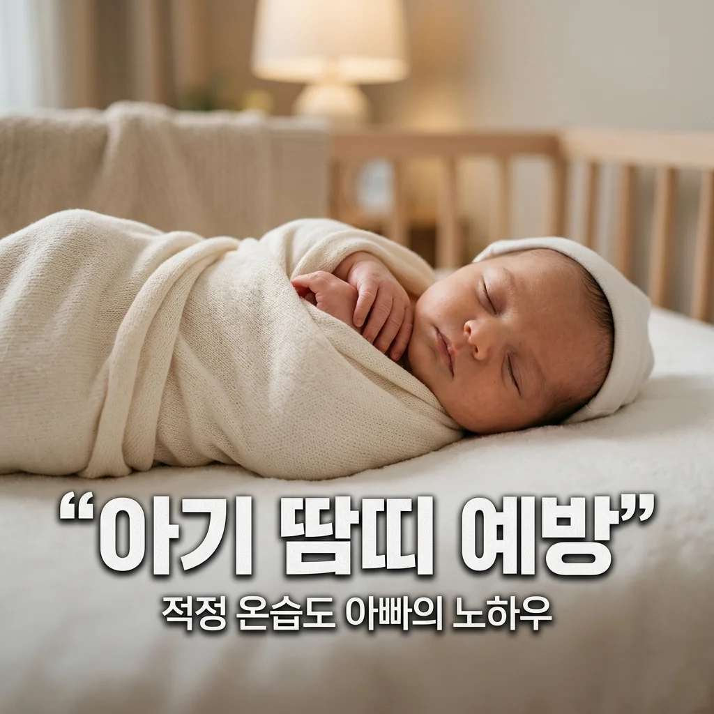 아기 땀띠 기저귀 발진 예방! 아빠가 전하는 실내 적정 온습도 설정 노하우