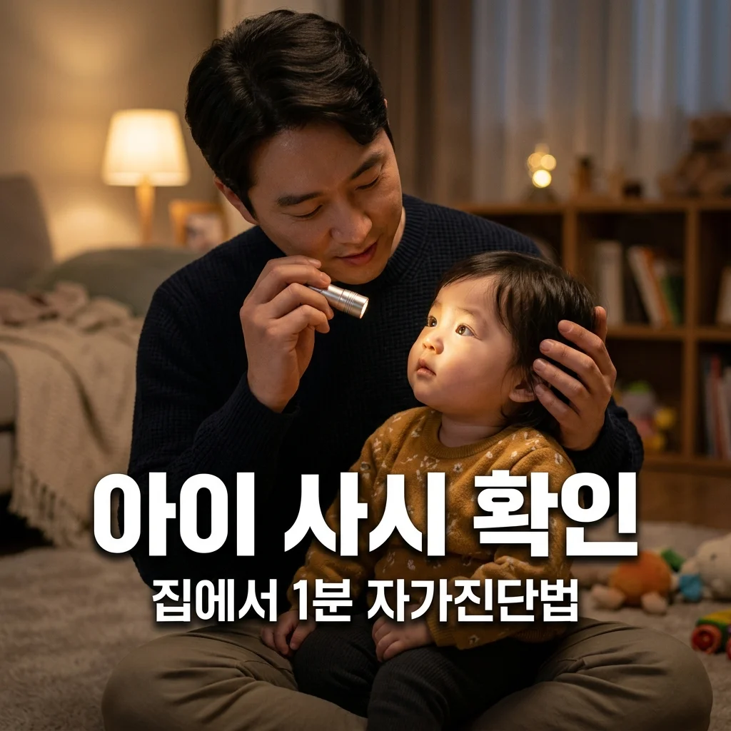 유아 사시 의심 증상, 아빠가 집에서 1분 만에 확인하는 자가 진단법