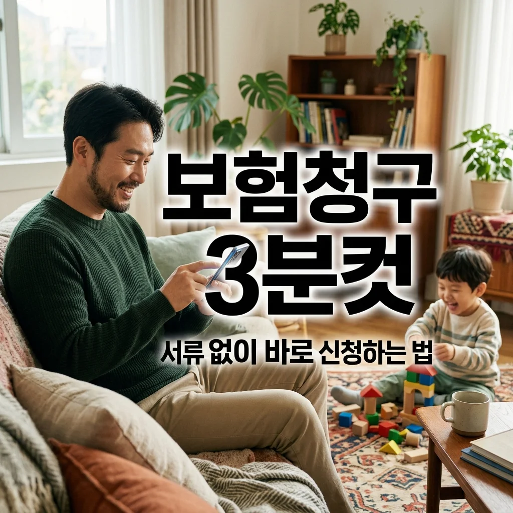 어린이 실손보험 청구 앱으로 3분 컷! 아빠를 위한 서류 없는 신청법
