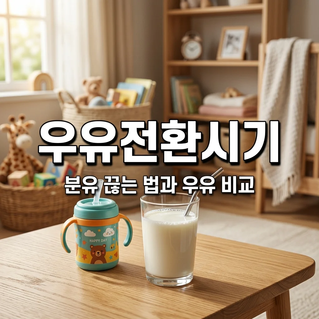 아기 생우유 전환 시기 및 멸균우유 차이점 | 아빠의 분유 끊기 성공 가이드