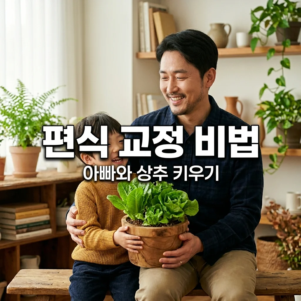 유아 편식 교정 프로젝트! 아빠와 상추 길러 쌈 싸 먹는 5단계 비법