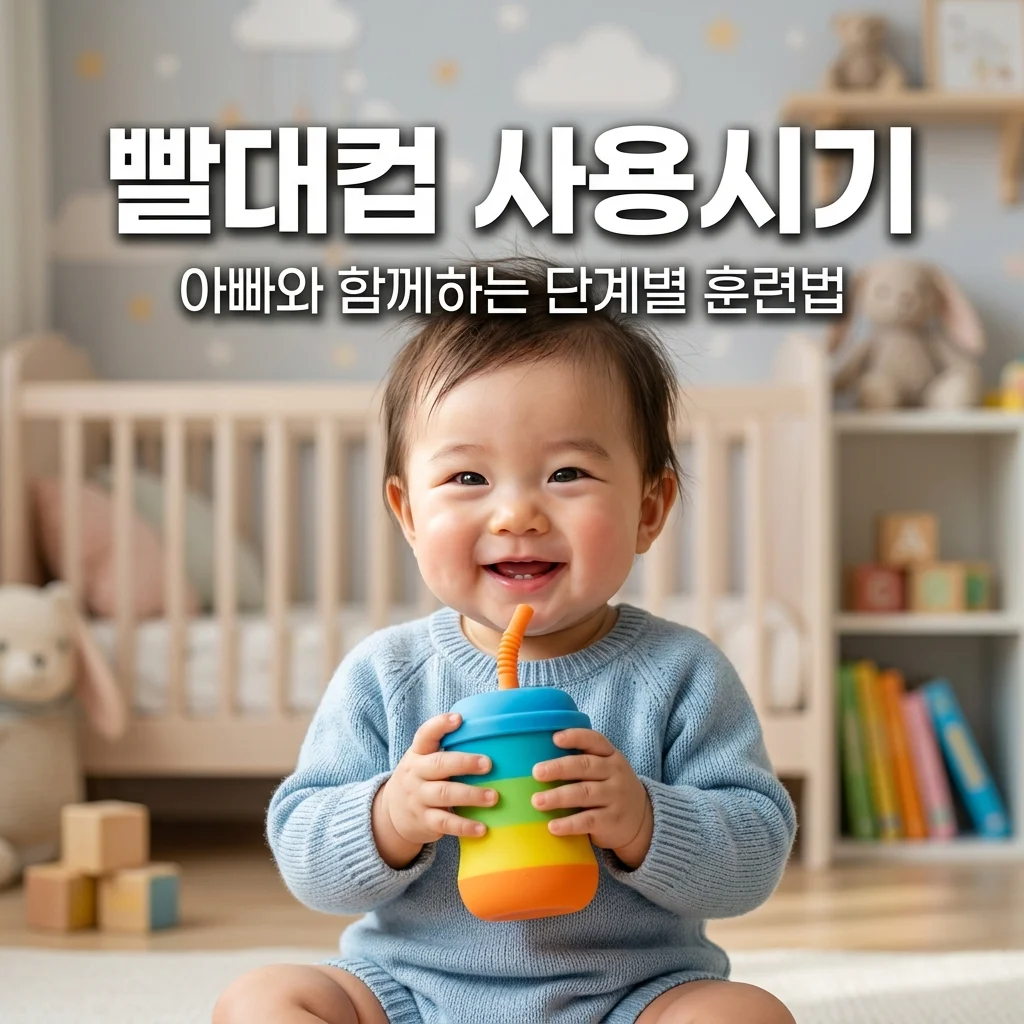 아기 빨대컵 사용 시기 및 젖병 떼기! 아빠도 쉽게 하는 단계별 훈련법
