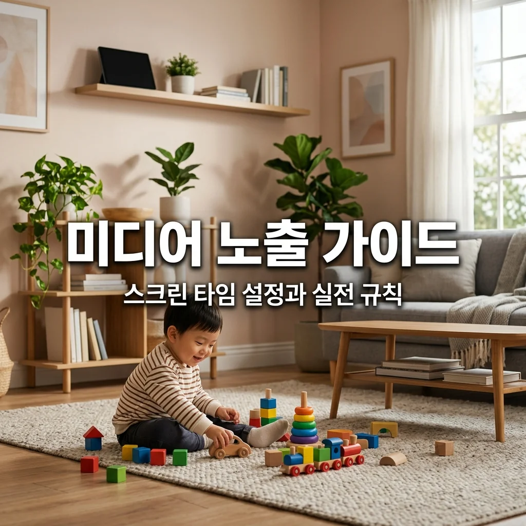 유아 미디어 노출 제한 가이드: 스크린 타임 설정과 아빠의 주말 규칙