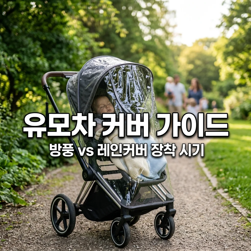 유모차 방풍커버 레인커버 장착 시기 완벽 정리 (사계절 날씨 대처법)