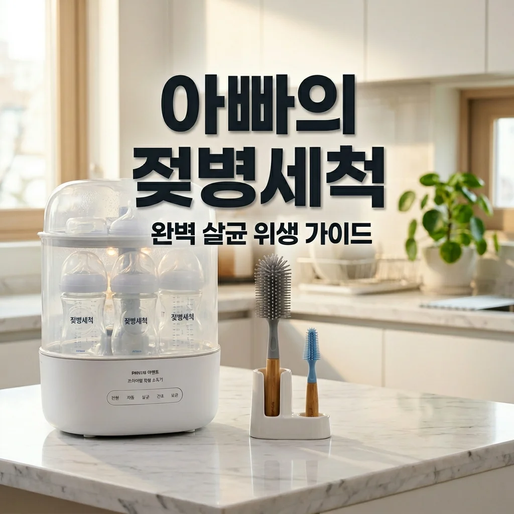 아기 젖병 세척 솔 vs 소독 가전, 아빠의 완벽 위생 관리 가이드