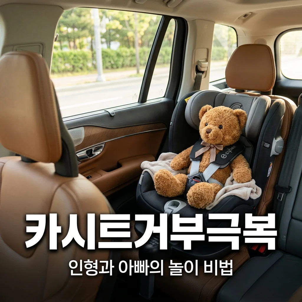 유아 카시트 거부 극복기! 좋아하는 인형과 아빠의 놀이법으로 해결
