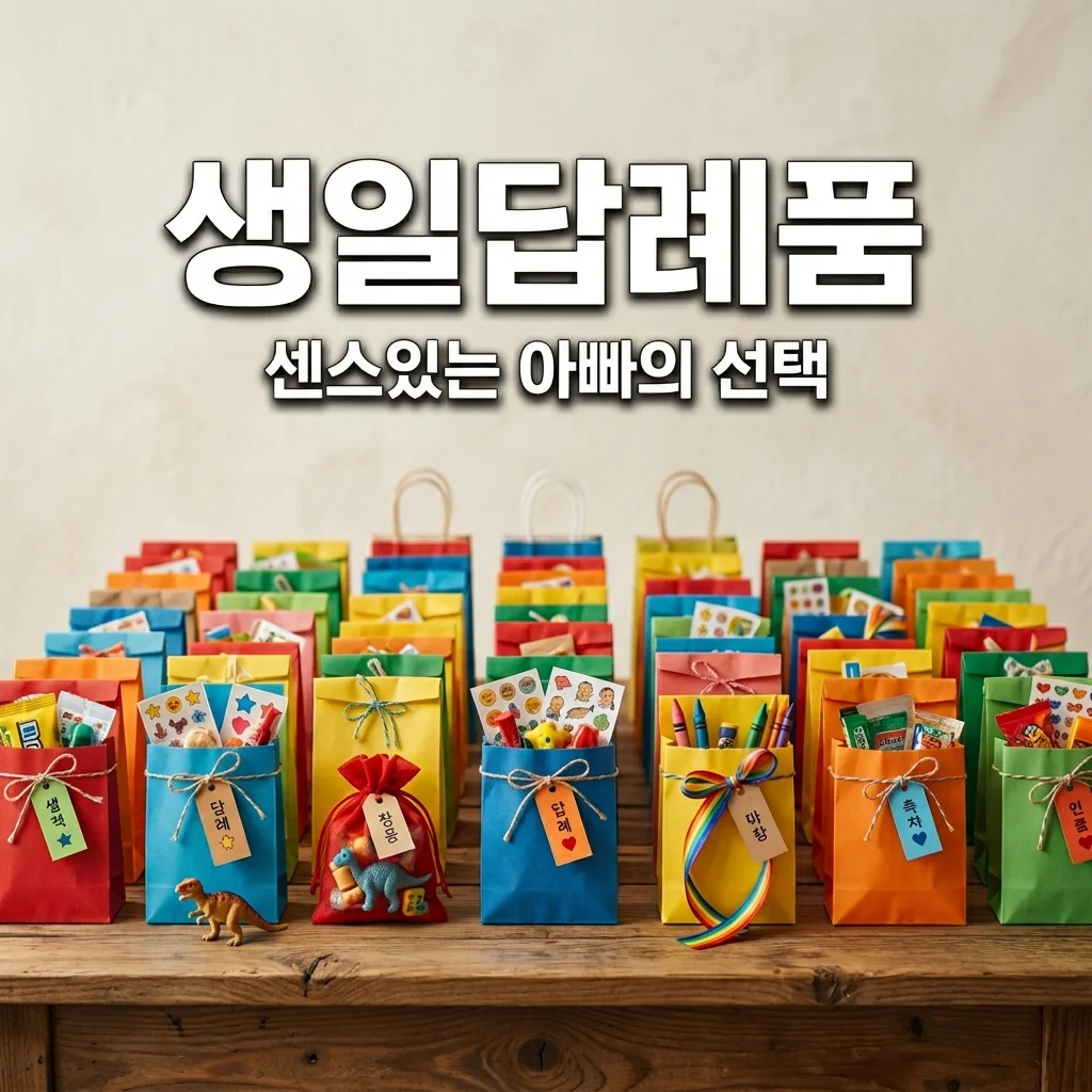 어린이집 생일파티 답례품 추천! 가성비와 센스 잡는 아빠의 선물 목록