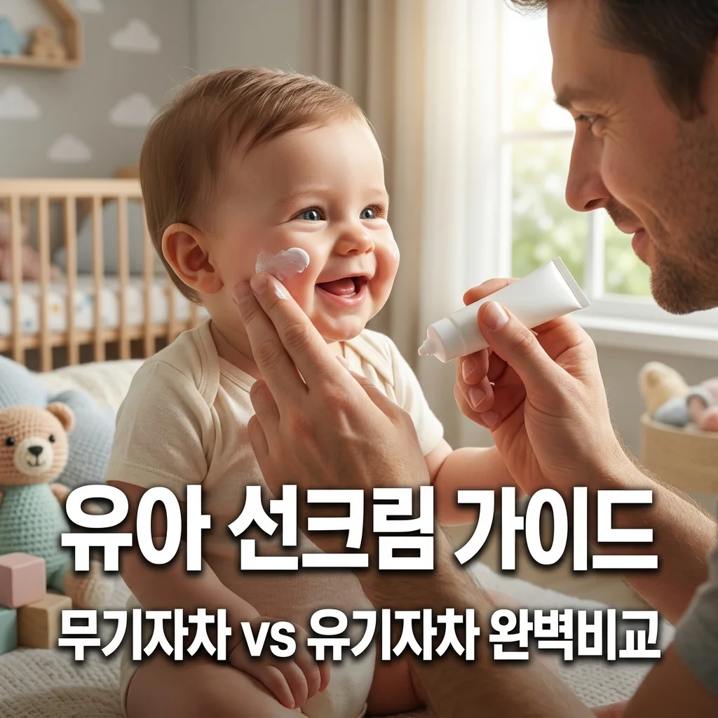 유아 선크림 고르는 기준! 무기자차 유기자차 차이와 아빠표 클렌징 세안법