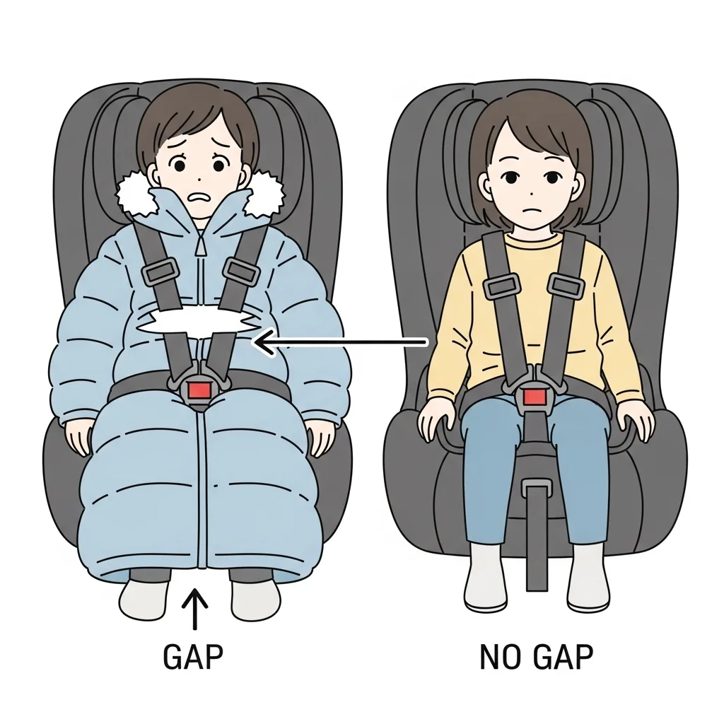 왜 겨울철 카시트에 패딩을 입히면 안 될까요?