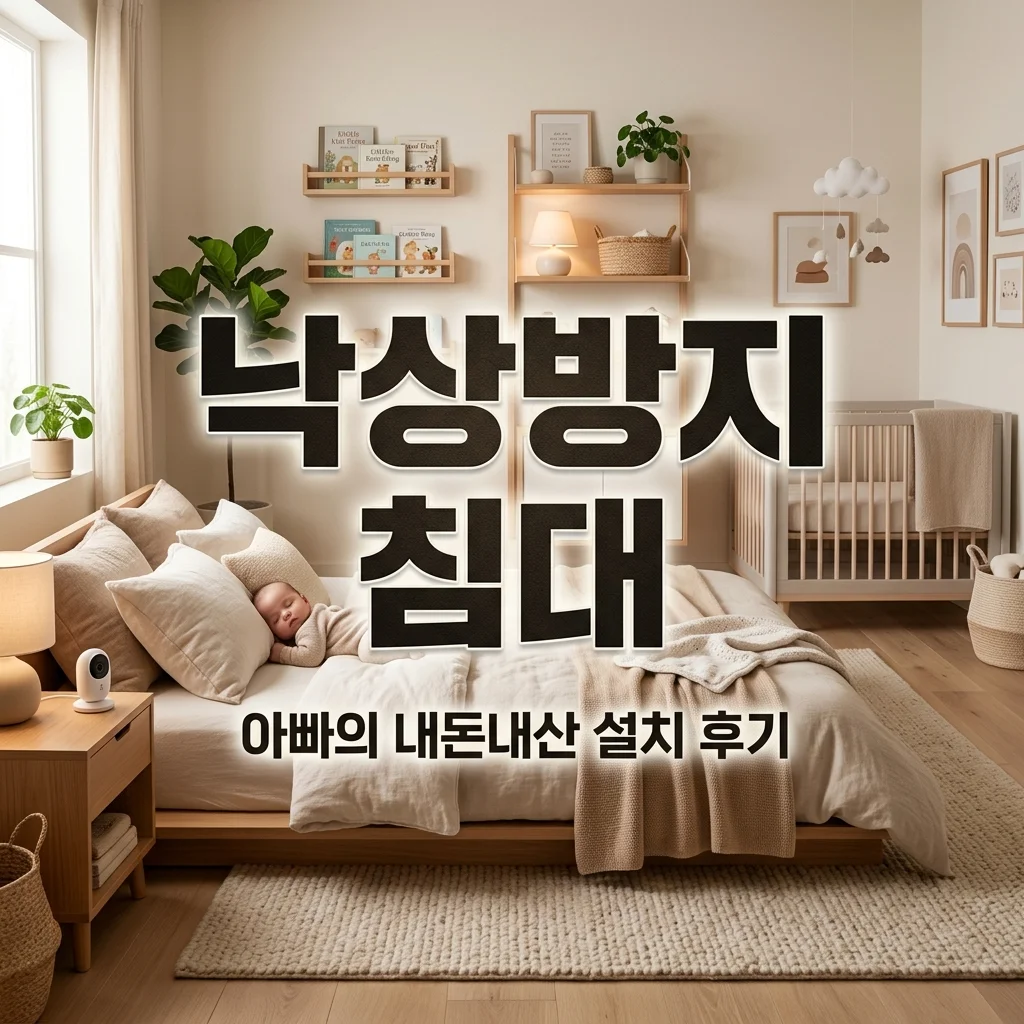 유아 낙상 예방 저상형 침대 프레임, 아빠가 직접 고른 패밀리 침대 후기