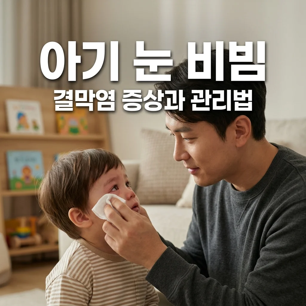 유아 눈 비비는 습관 알레르기 결막염 증상 확인과 아빠의 청결 관리 가이드