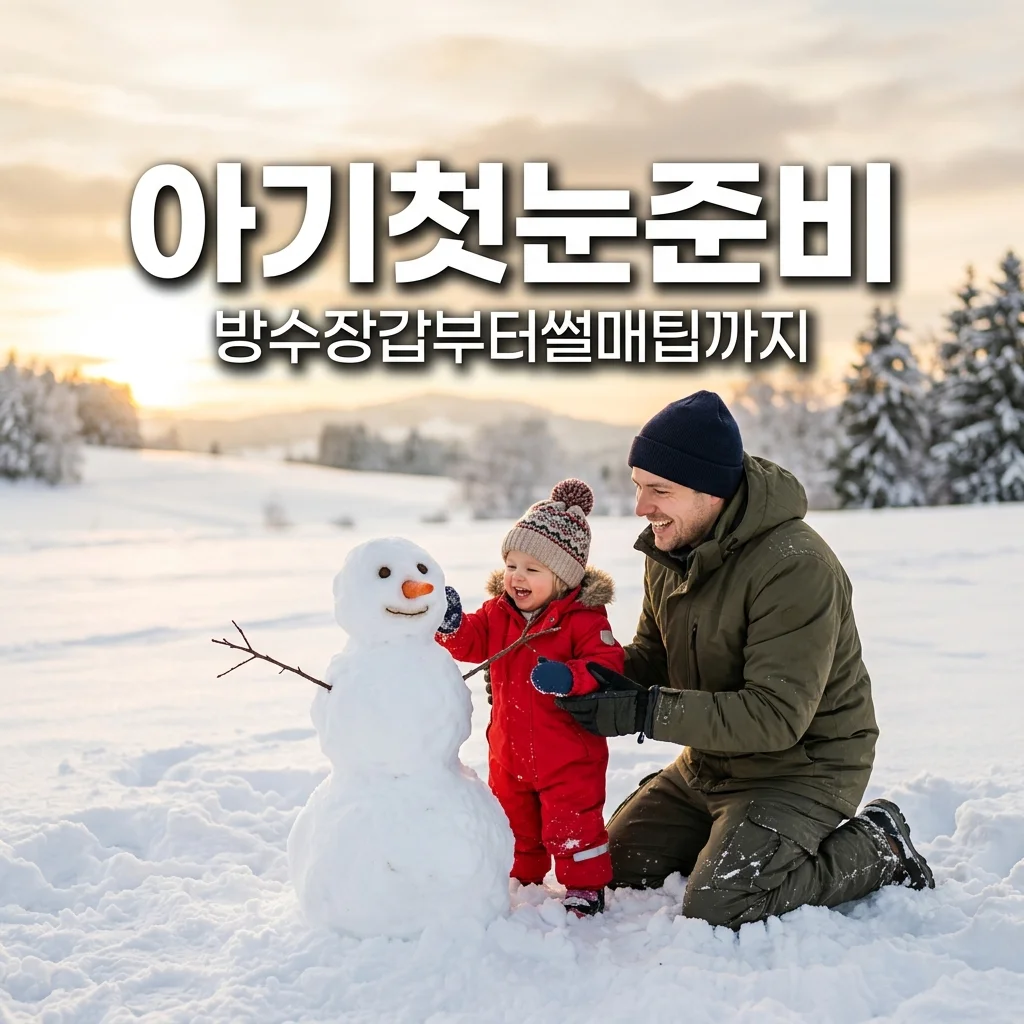 아기 첫 눈 구경 준비물 리스트! 방수 장갑 장화 추천 및 방한 가이드