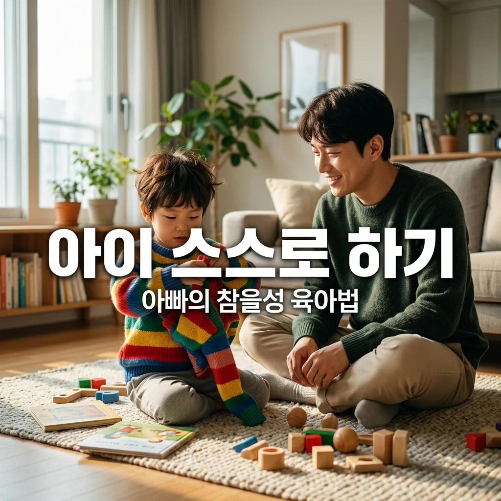 유아 독립심 키우기: 스스로 옷 입기 기다려주는 아빠의 참을성 훈련법