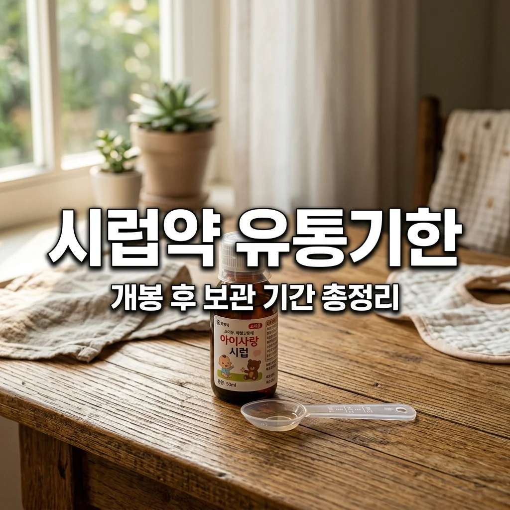 영유아 감기약 시럽 개봉 후 유통기한: 아빠가 꼭 알아야 할 보관 팁