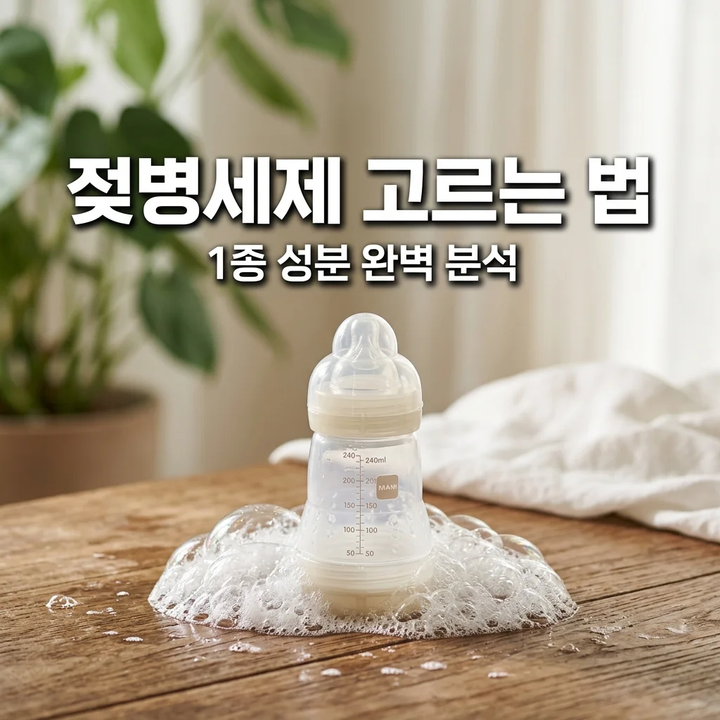 유아용 젖병세제 성분 분석: 1종 세제 구별하는 아빠의 안목