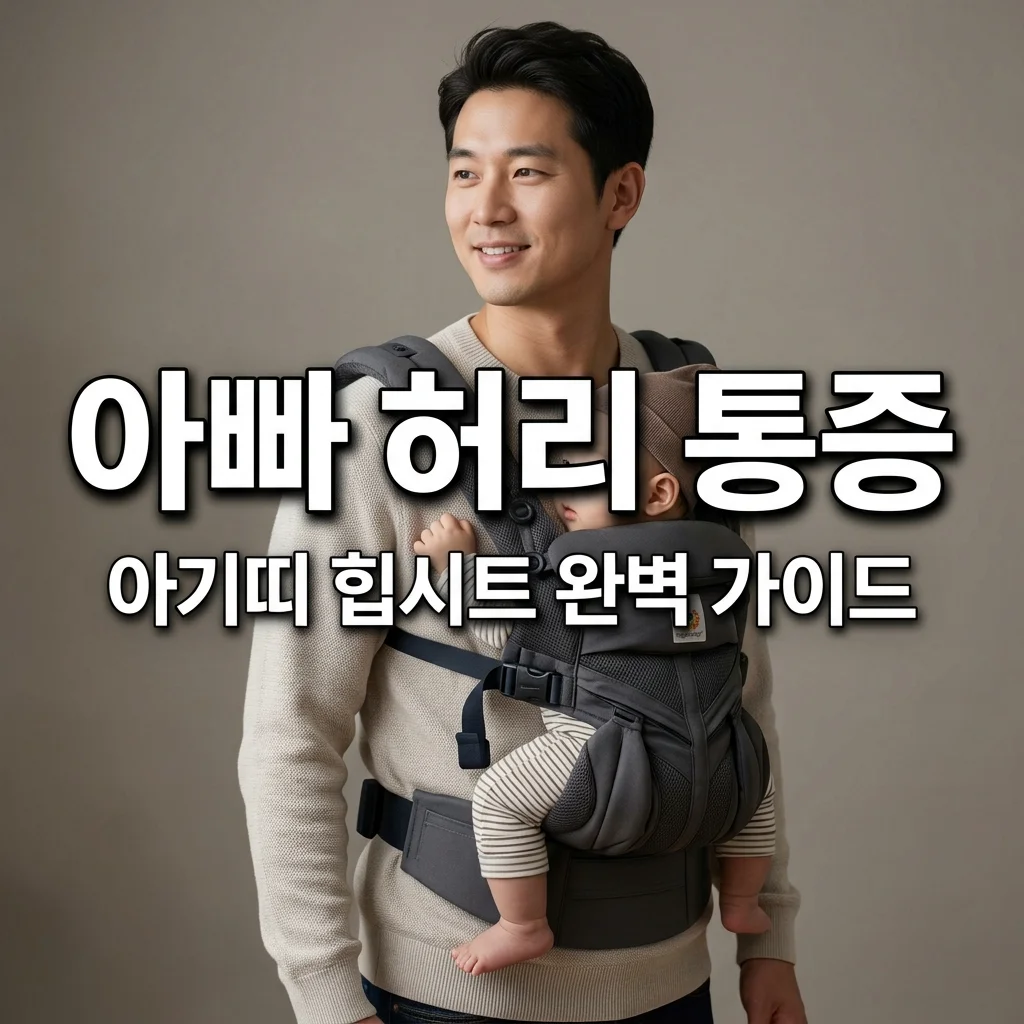 아기띠 힙시트 허리 통증 줄이는 올바른 착용 위치: 아빠를 위한 체형별 팁